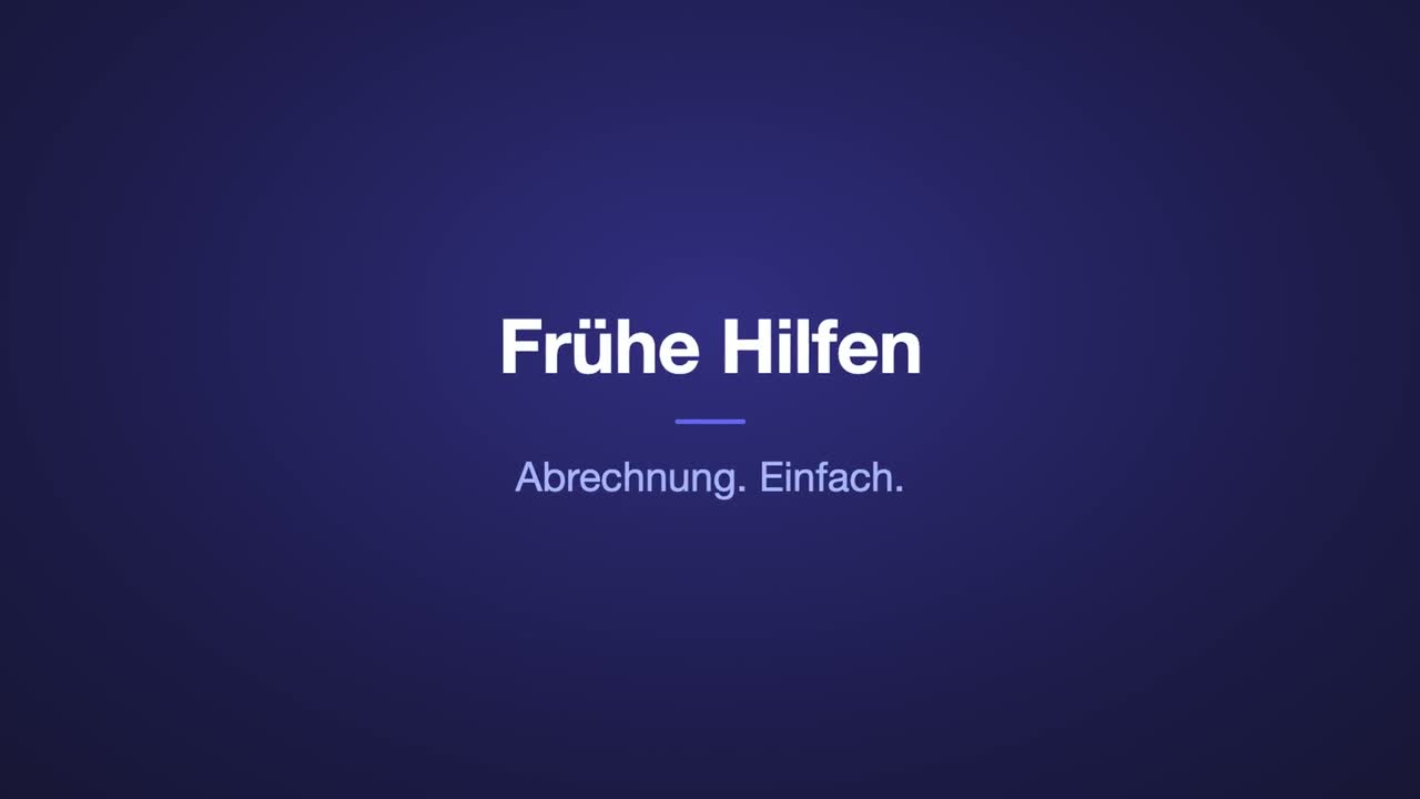 Frühe Hilfen — Abrechnungstool